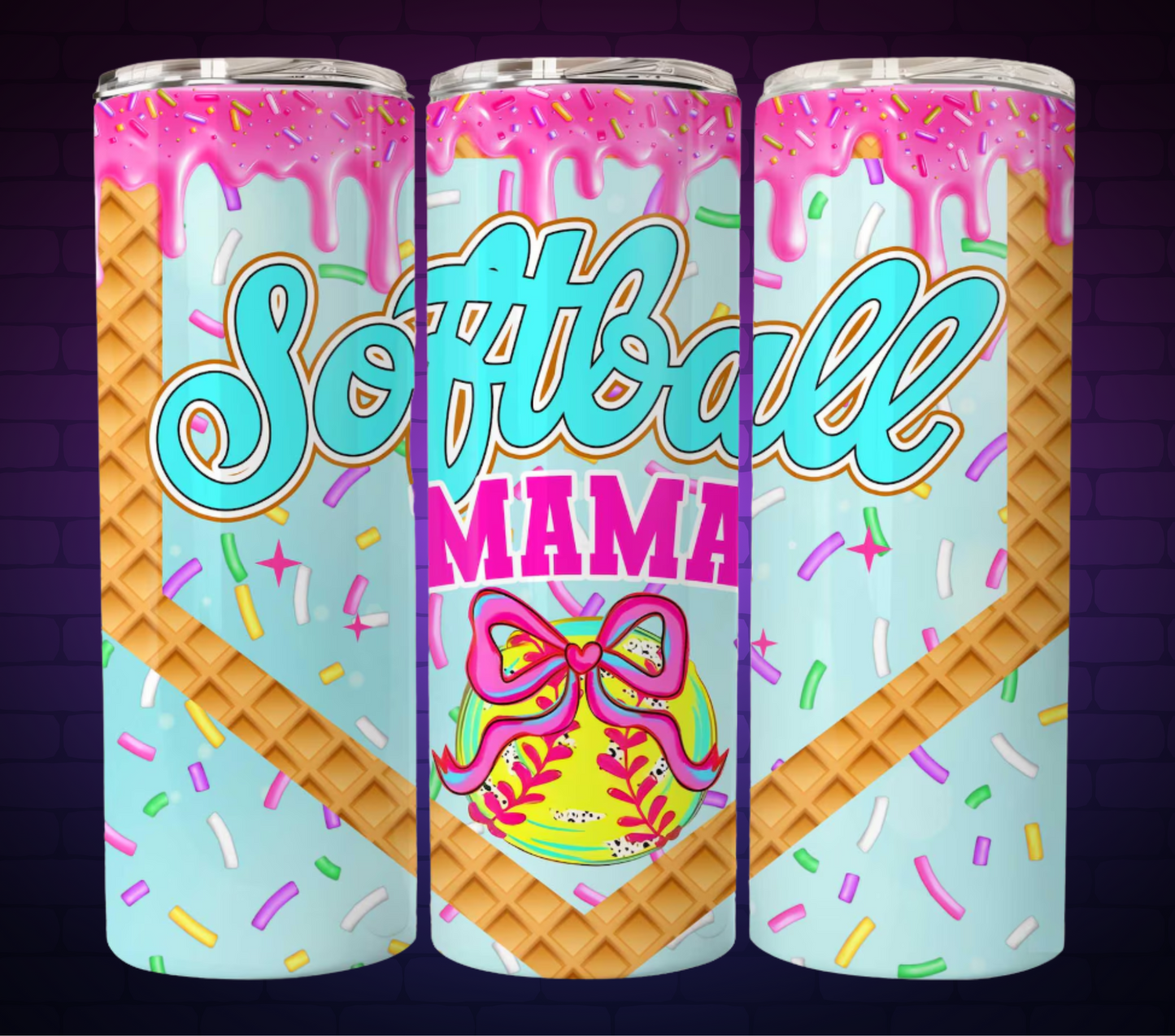 Softball Mama- 20oz Tumbler Wrap
