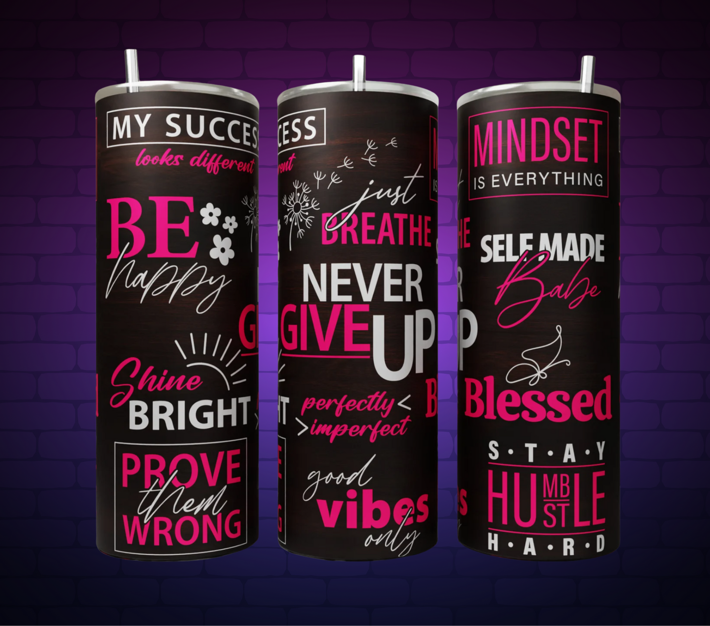 Never Give Up- 20oz Tumbler Wrap