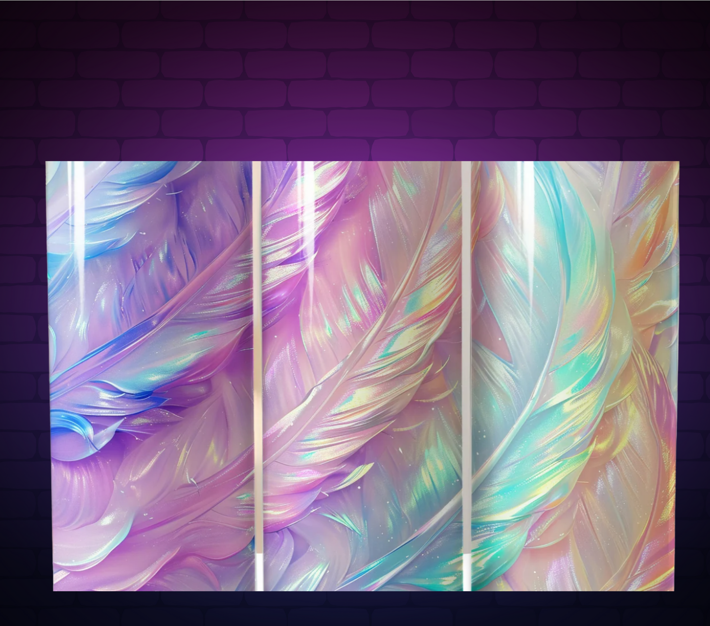 Iridescent Feather - 20oz Tumbler Wrap