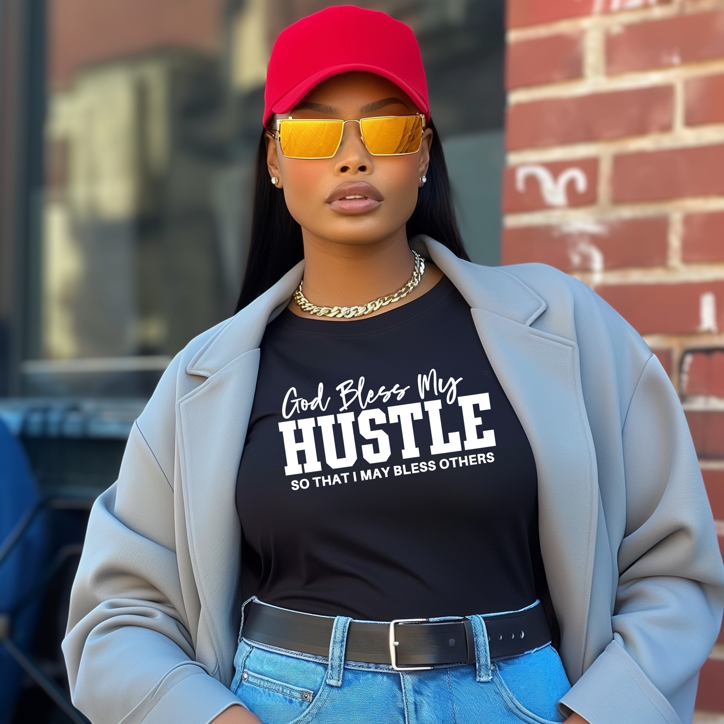 God Bless My Hustle - Screen Print Transfer