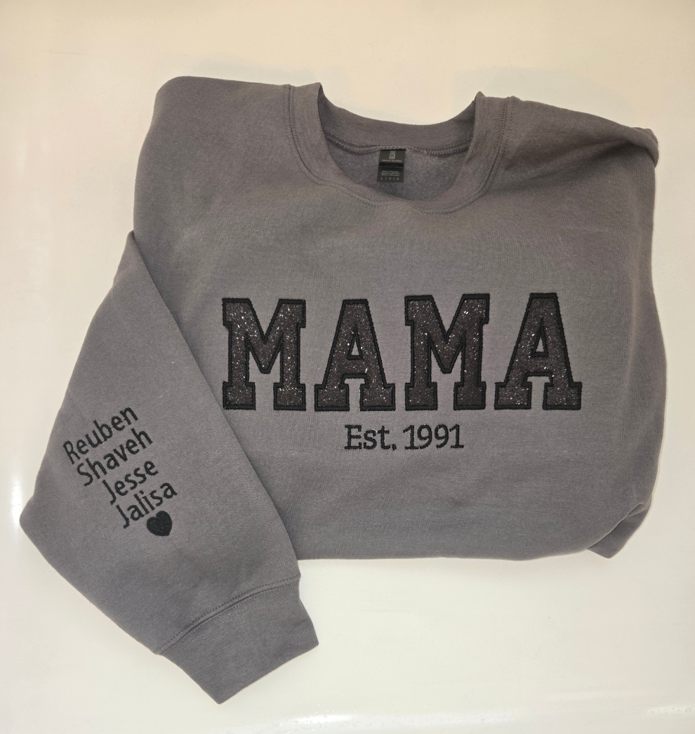 MAMA Embroidery SLEEVE Design