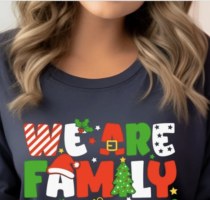 We are Family- Clear Film Screen Print Transfer