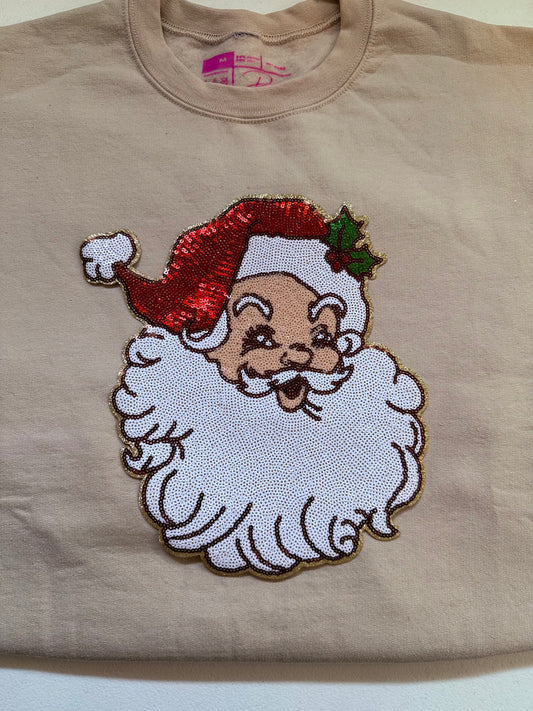 Retro Sequin Santa