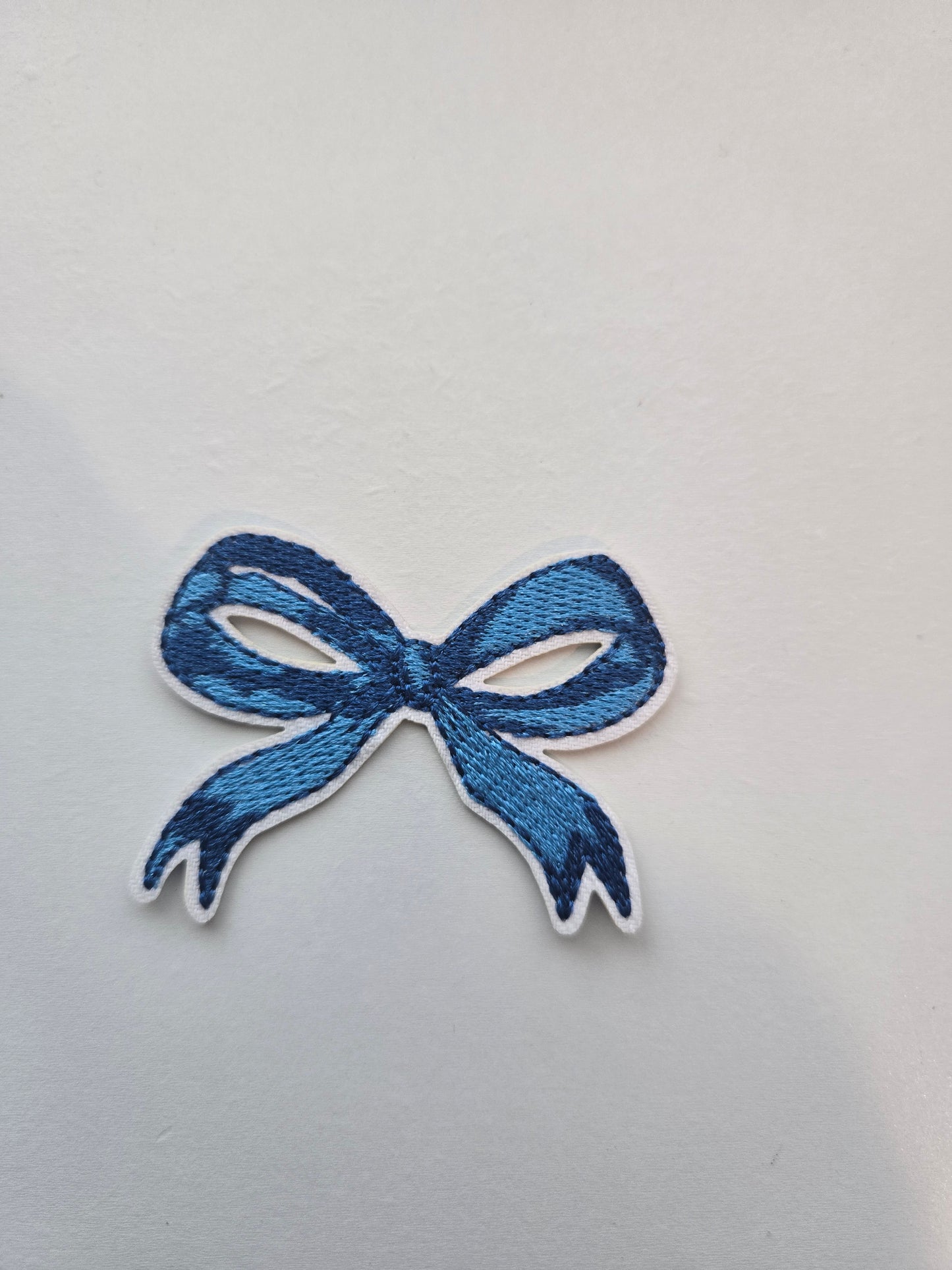 Blue Bow Hat Patch