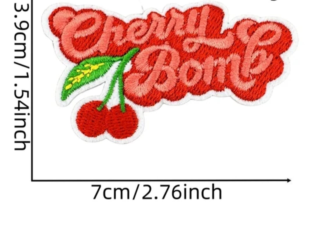 Cherry Bomb Hat Patch