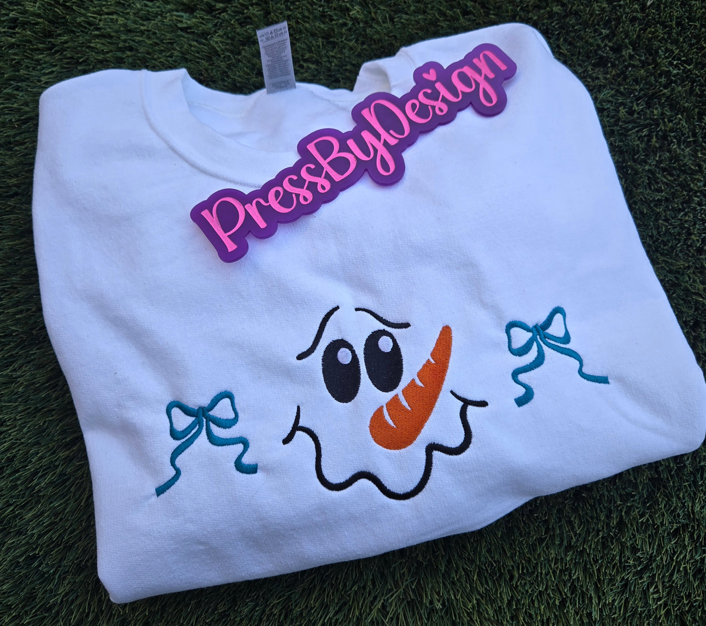 Embroidered Cute Snowman