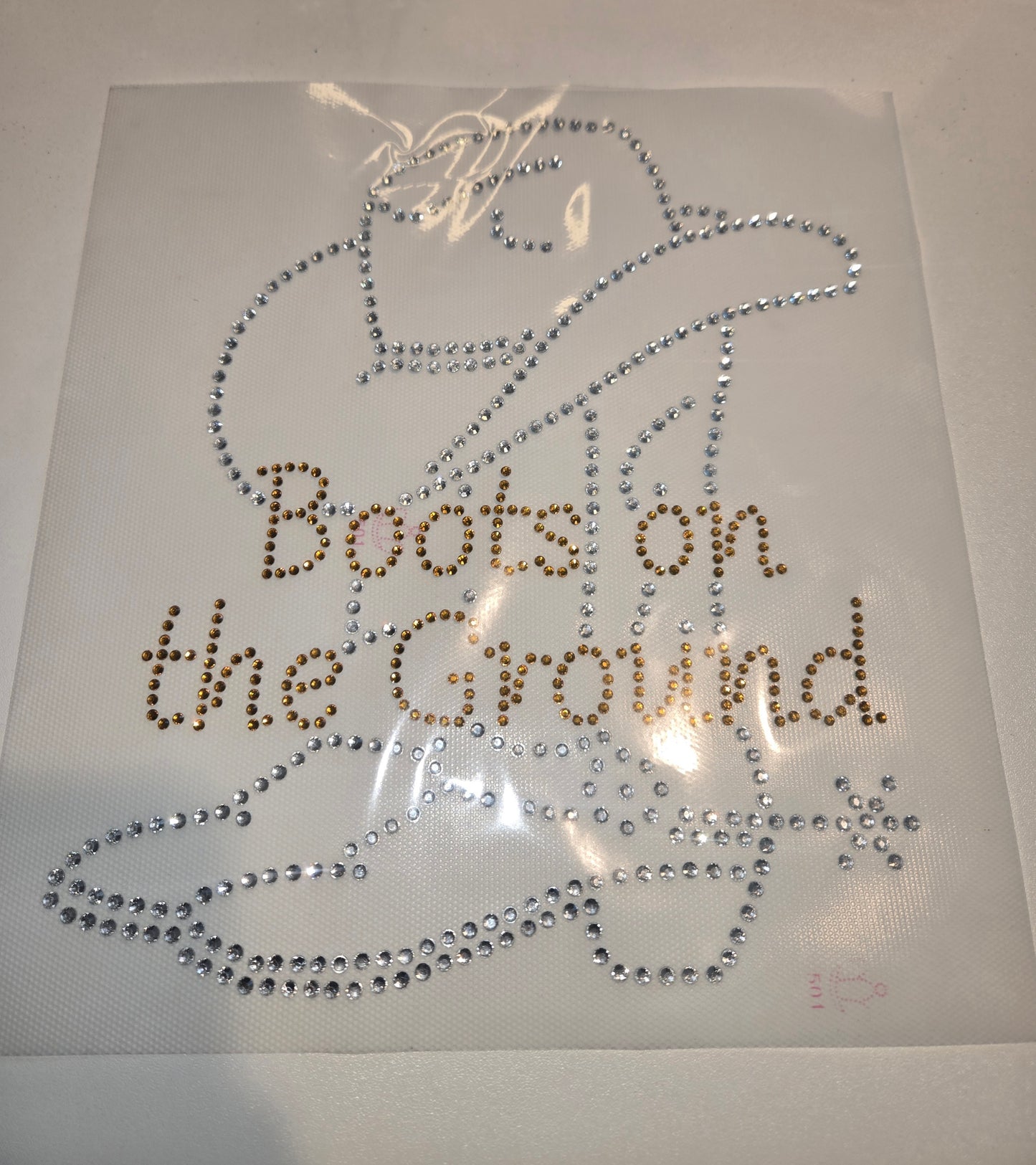Boots on the Ground - Rhinestone Transfer