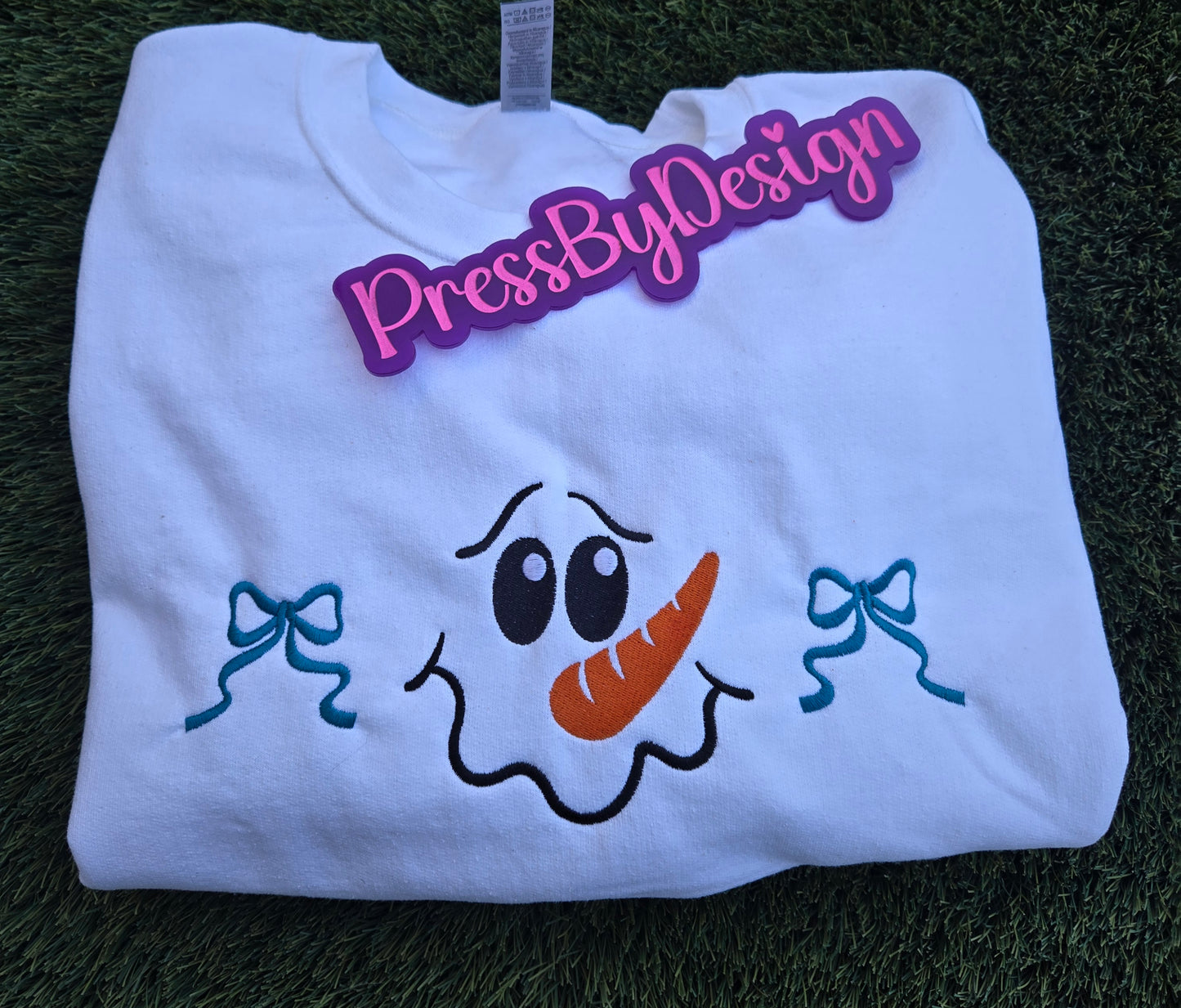 Embroidered Cute Snowman