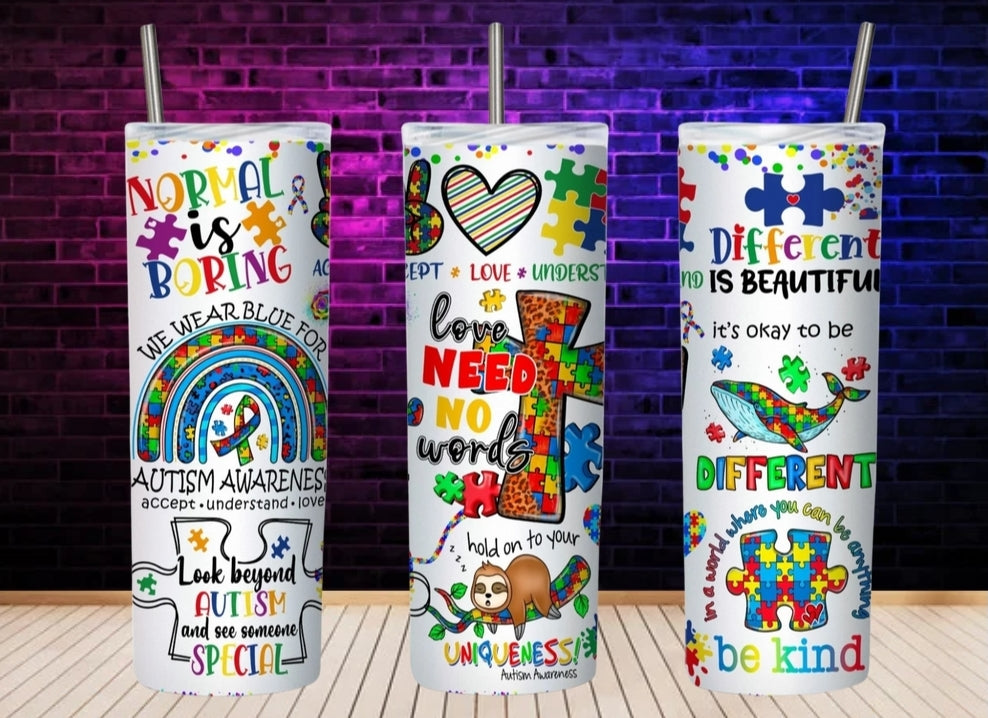 Autism - 20oz Tumbler Wrap