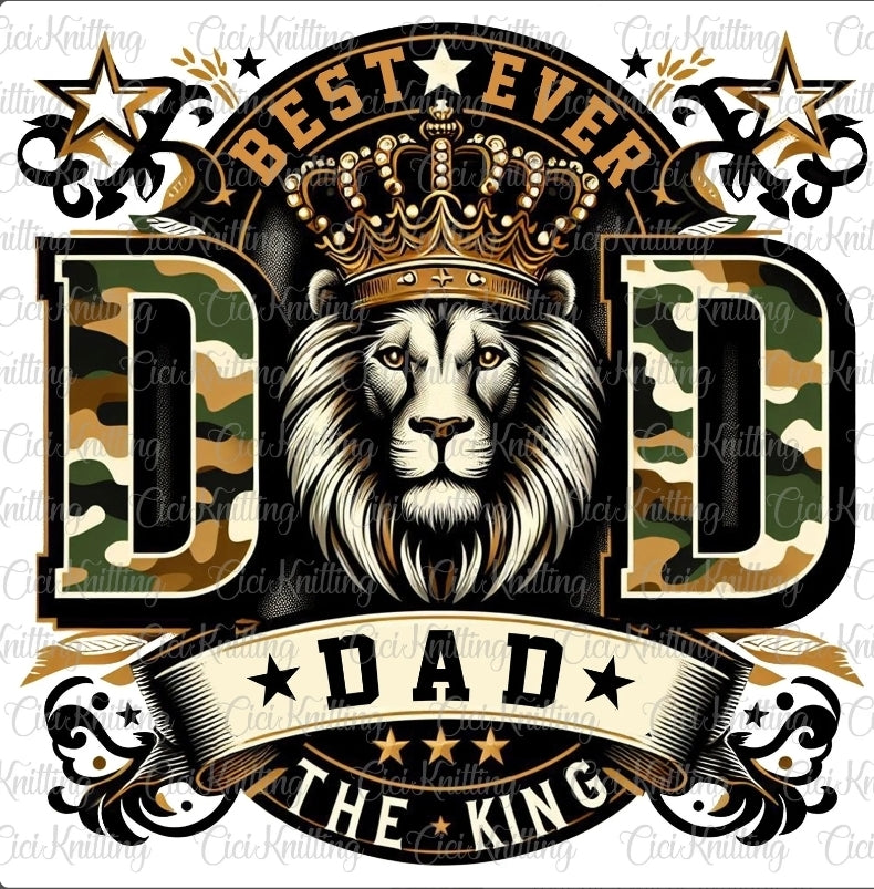 Dad/ King - Sublimation Shirt Transfer