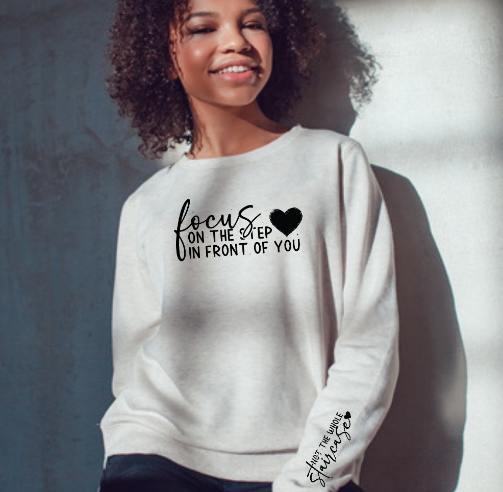 Focus on the step - Screen Print Transfer