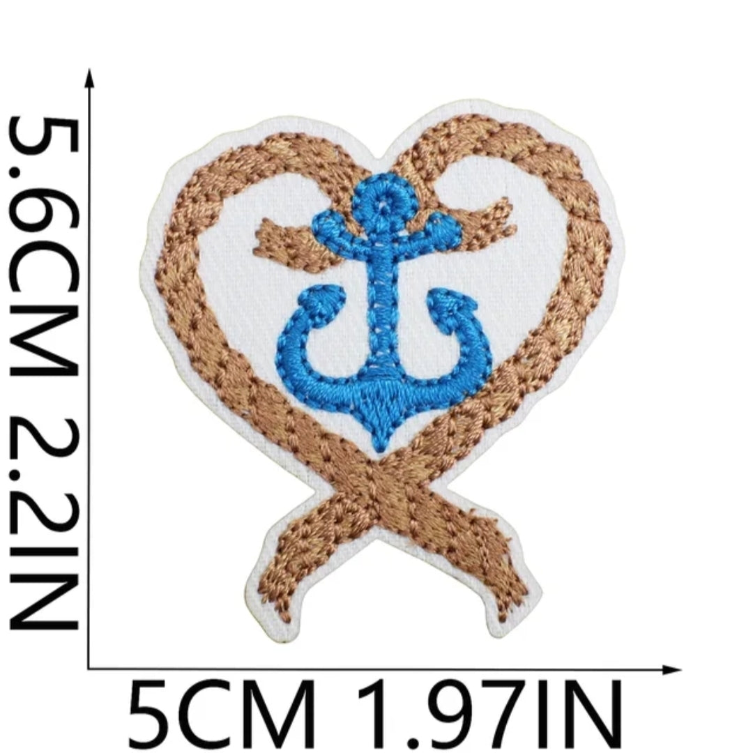 Anchored Heart Hat Patch