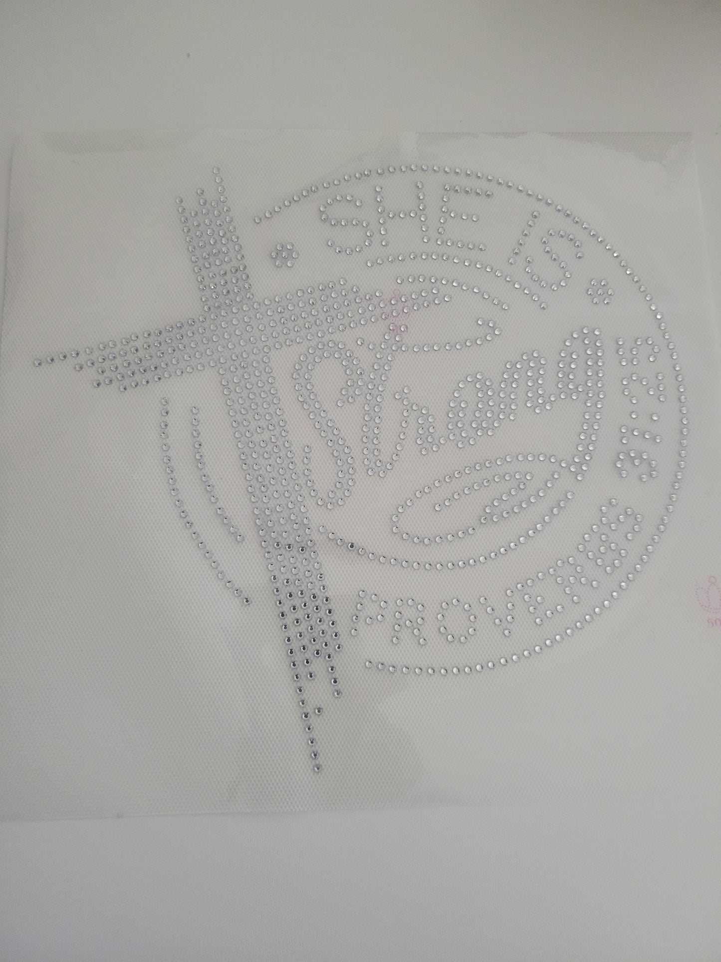 she is - Rhinestone Transfer