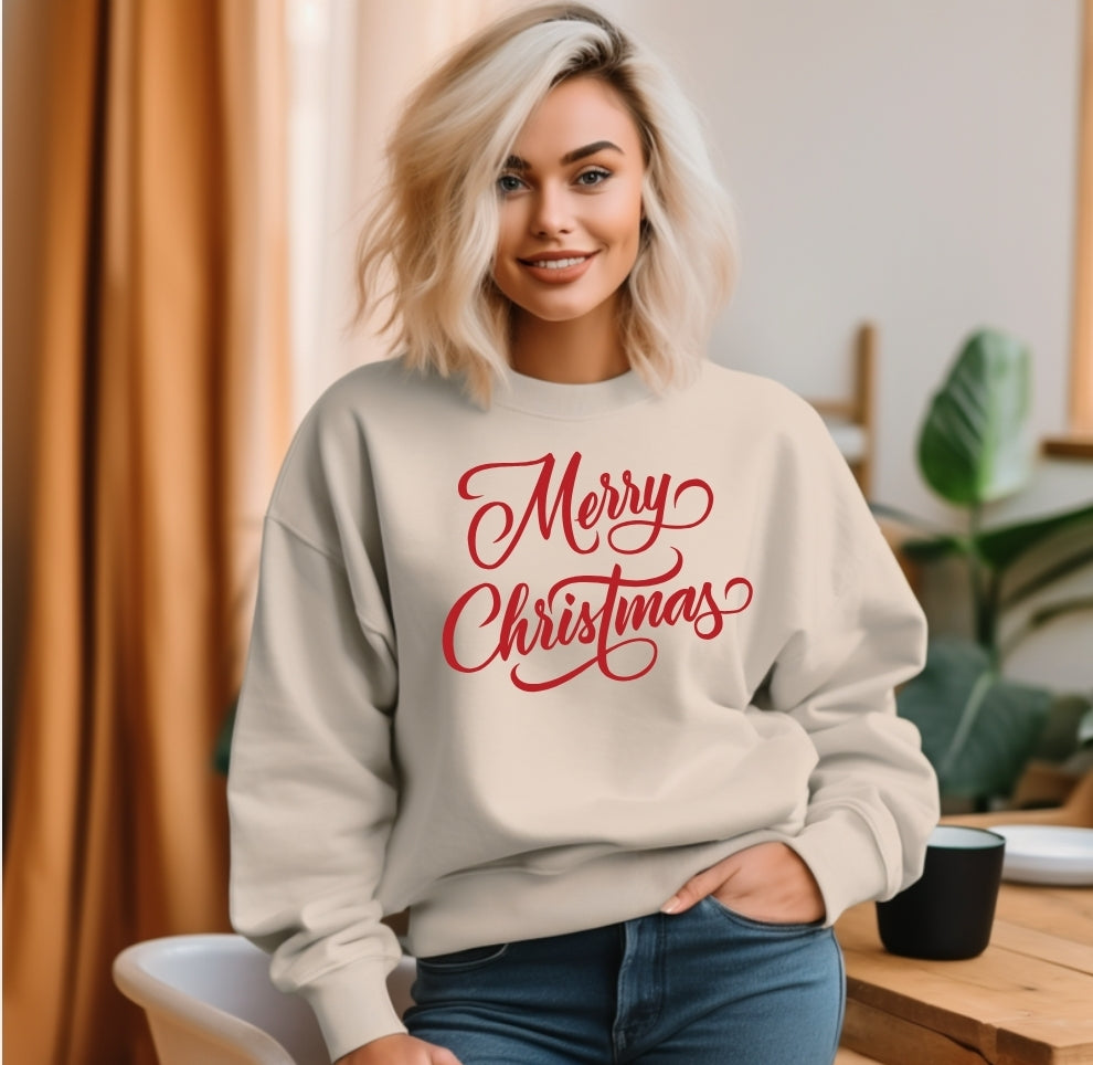 Merry Christmas- Screen Print Transfer