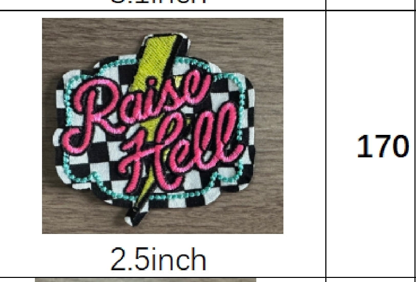 Raise Hell Hat Patch