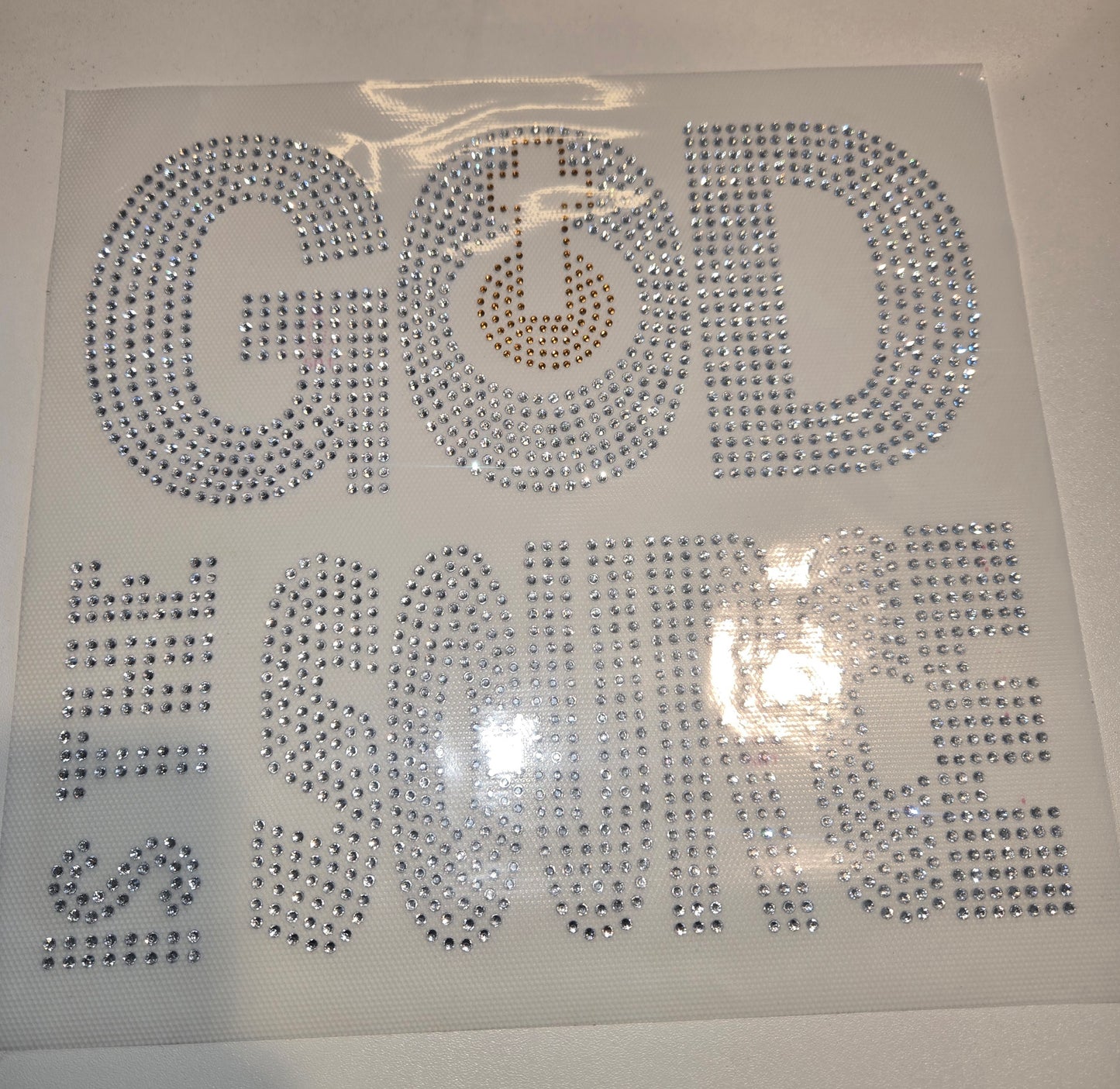 God is the Source - Rhinestone Transfer