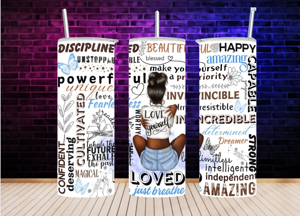 Loved just breathe - 20oz Tumbler Wrap