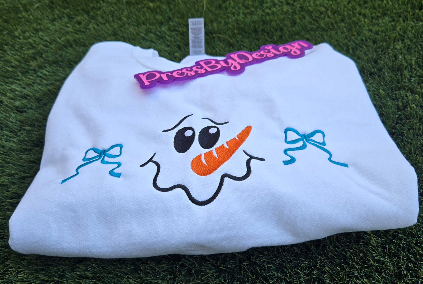 Embroidered Cute Snowman