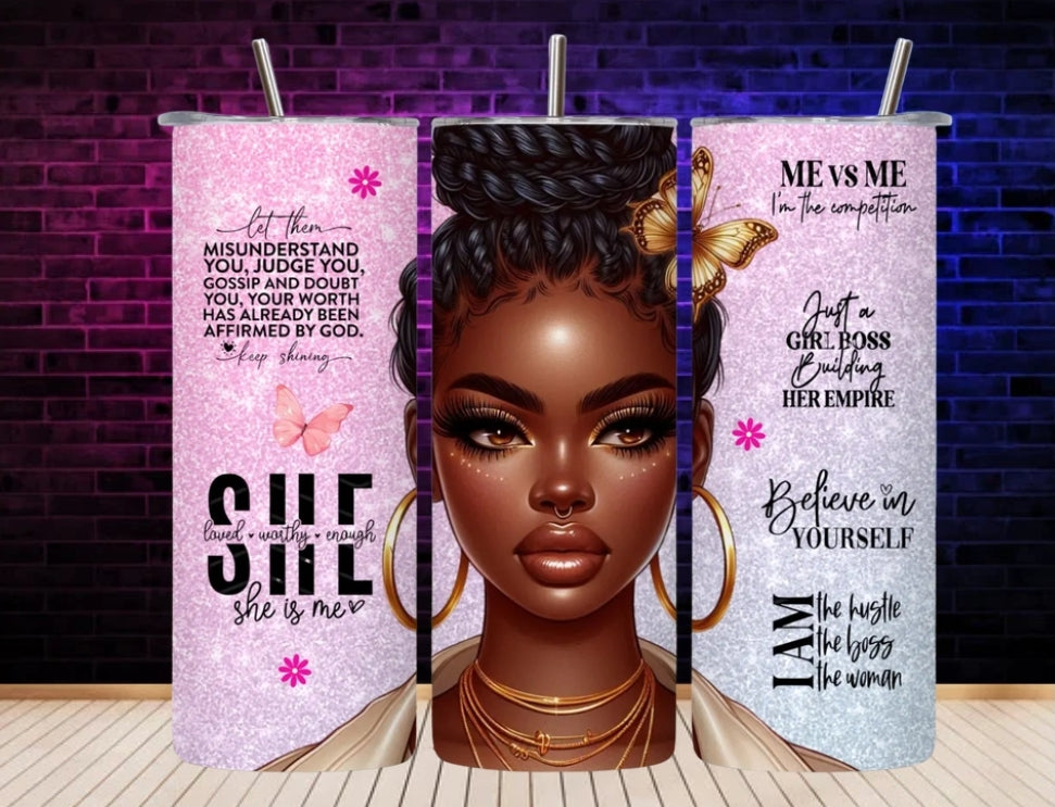 She Is - 20oz Tumbler Wrap