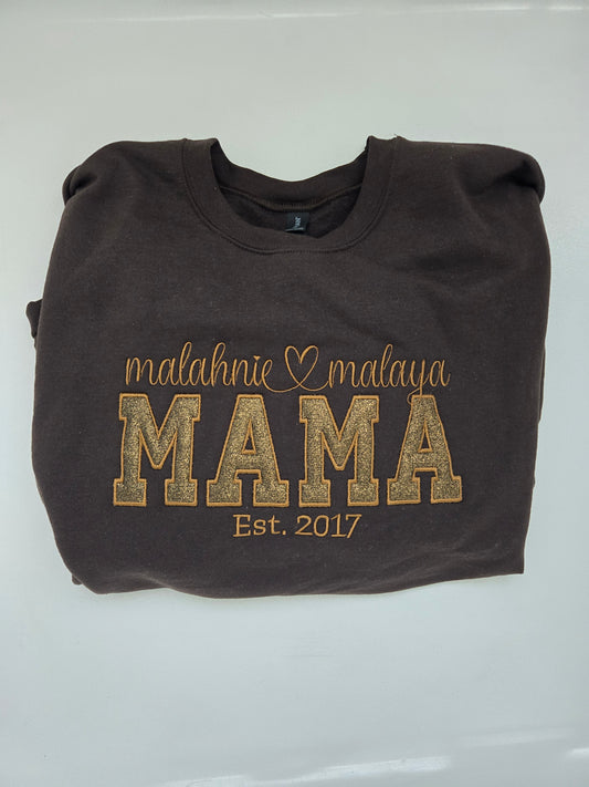 MAMA Embroidery Design