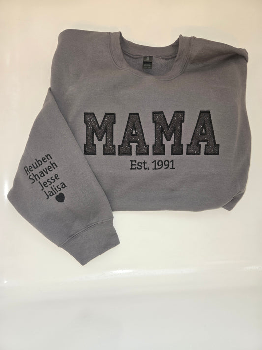 MAMA Embroidery SLEEVE Design