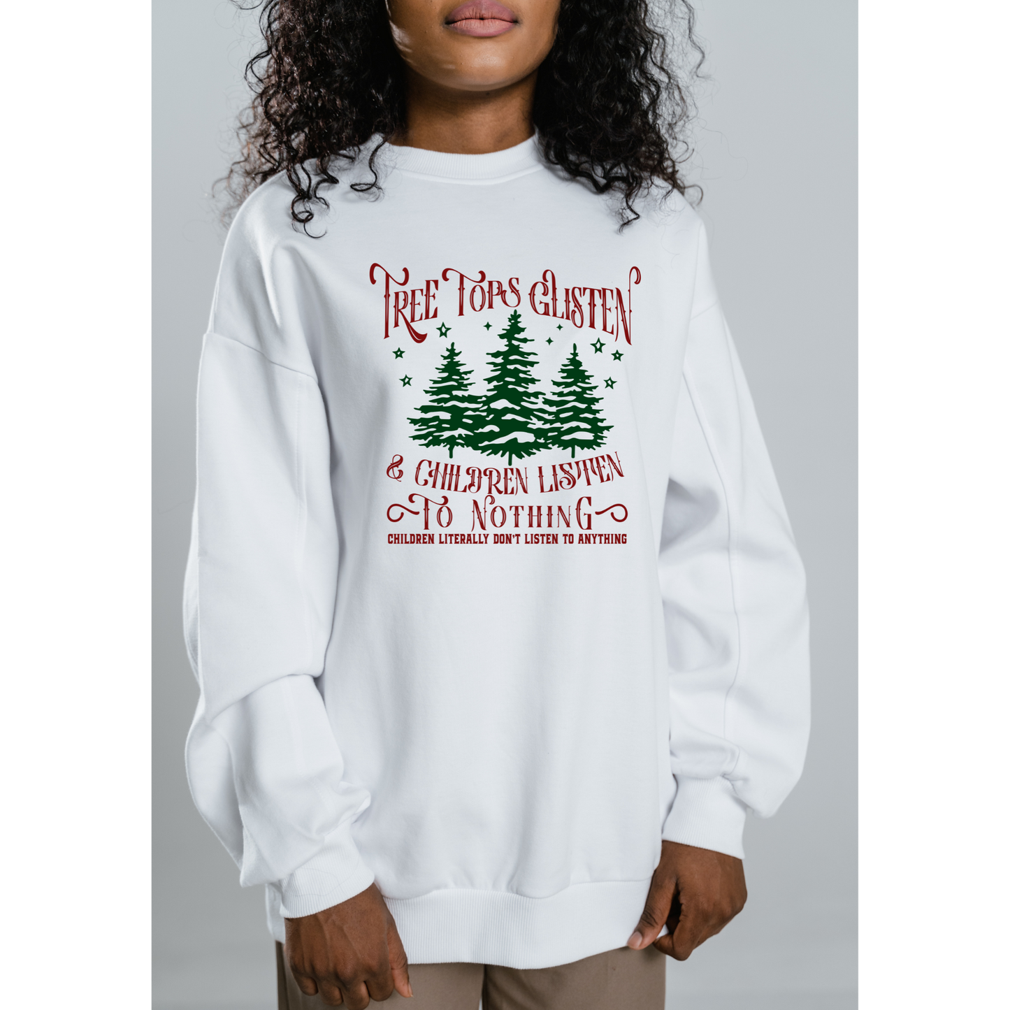 Tree tops Glisten Crewneck