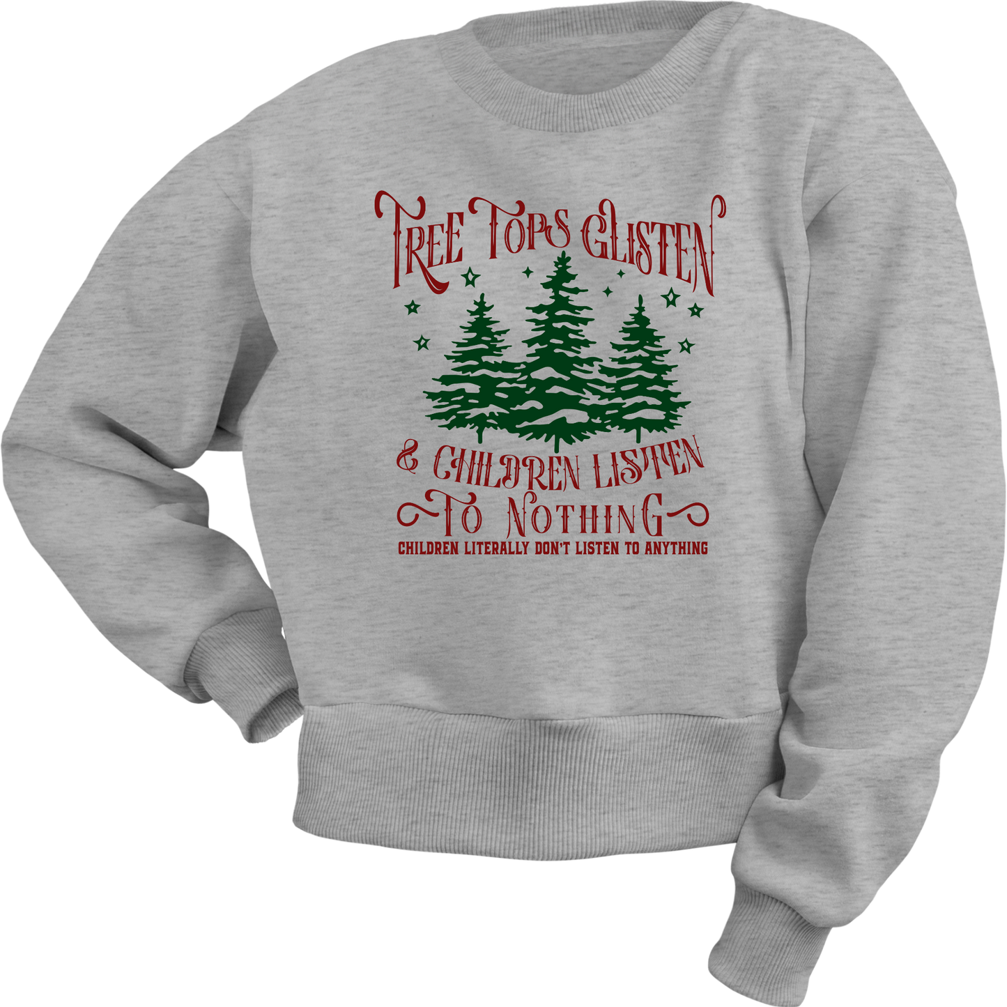 Tree tops Glisten Crewneck