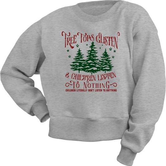 Tree tops Glisten Crewneck