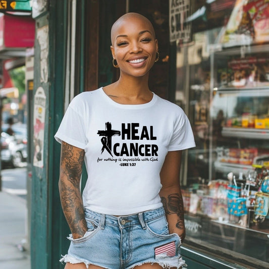 Heal Cancer Empowerment - Screen Print Transfer