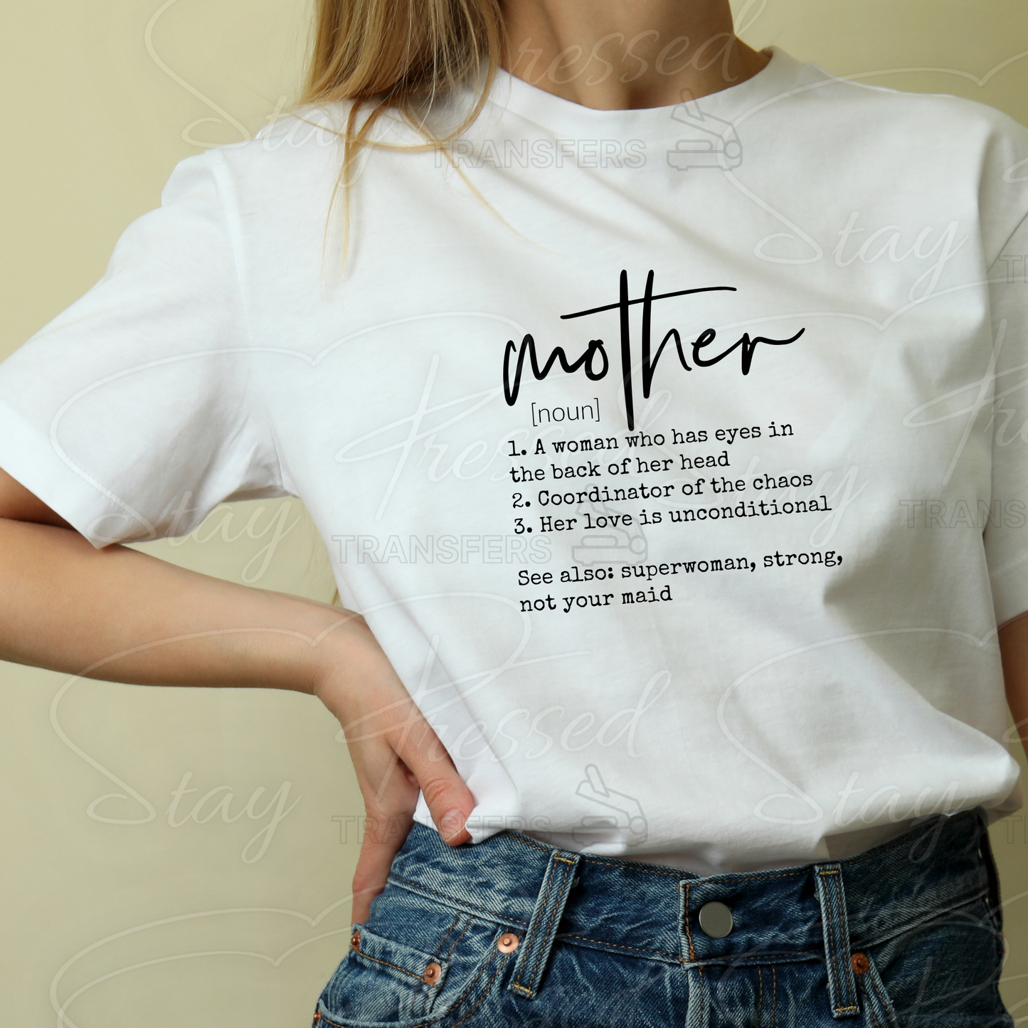 Mother Definition- Screenprint Transfer