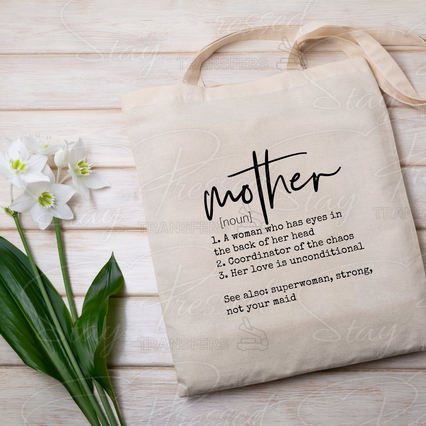 Mother Definition- Screenprint Transfer