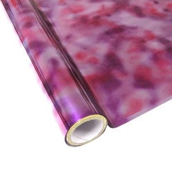 25 Foot Roll of 12" StarCraft Electra Foil - Tie Dye Purple