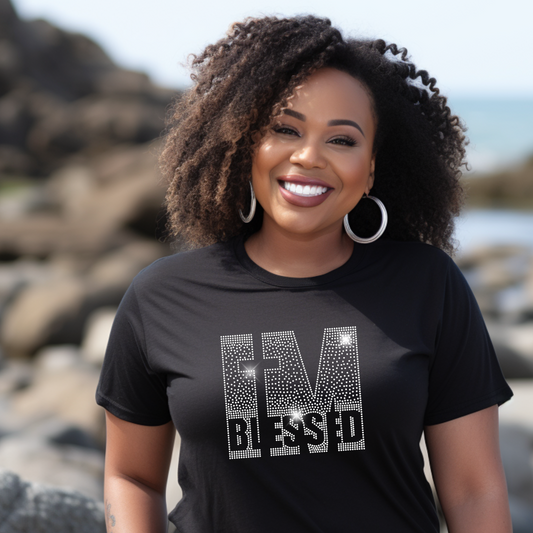 I'm Blessed  - Rhinestone Transfer (restock)