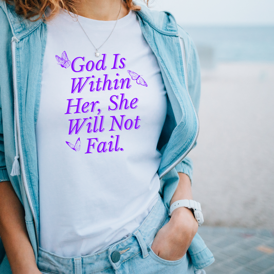 God Is Within Her- Screen Print Transfer