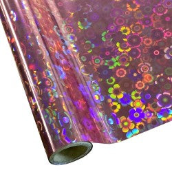25 Foot Roll of 12" StarCraft Electra Foil - Flower Power