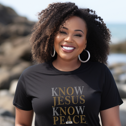 Know Jesus  - Rhinestone Transfer (restock)