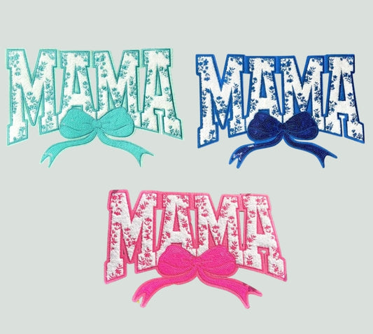 (Sequin) MAMA - Chenille patch