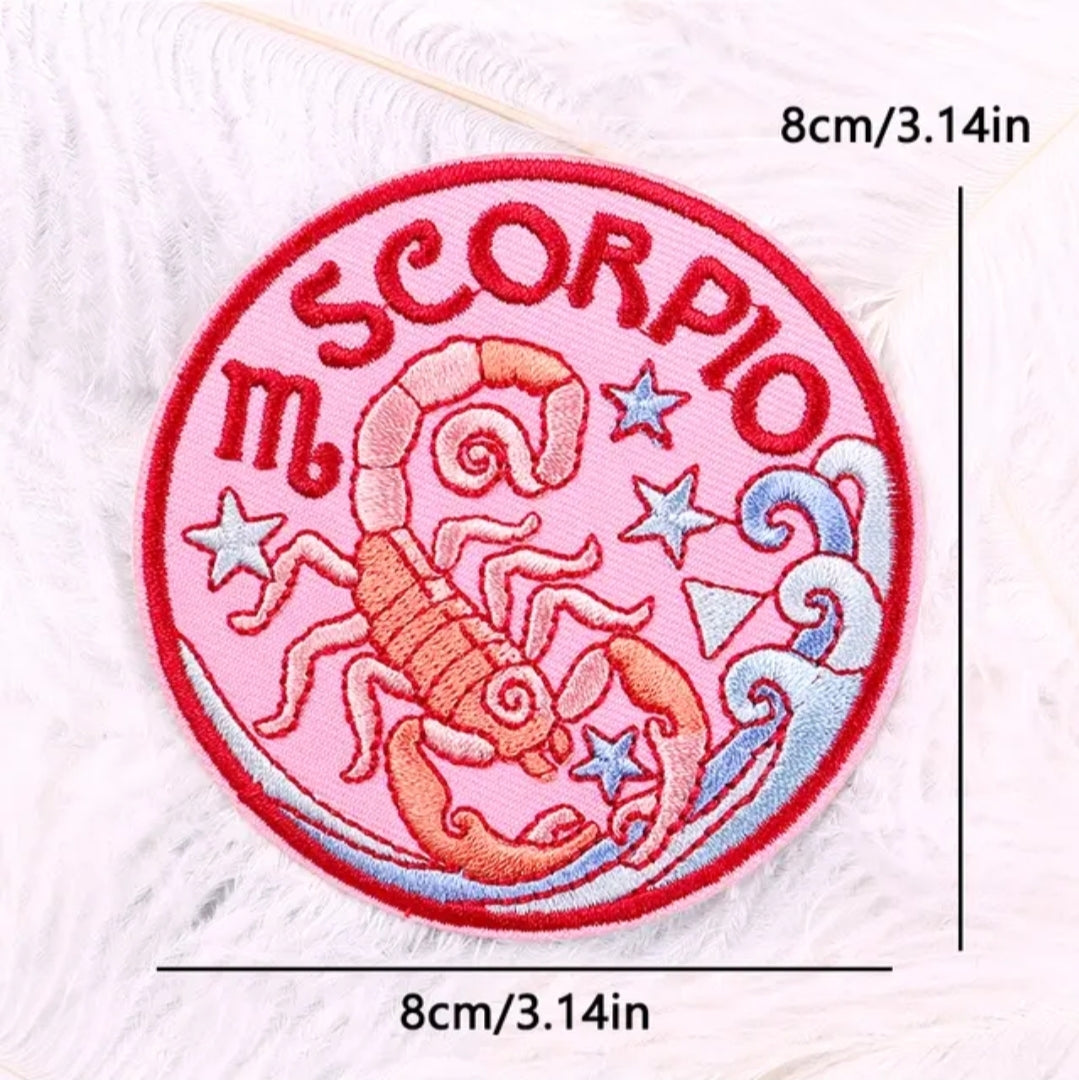 Water Color Zodiac- Hat Patch