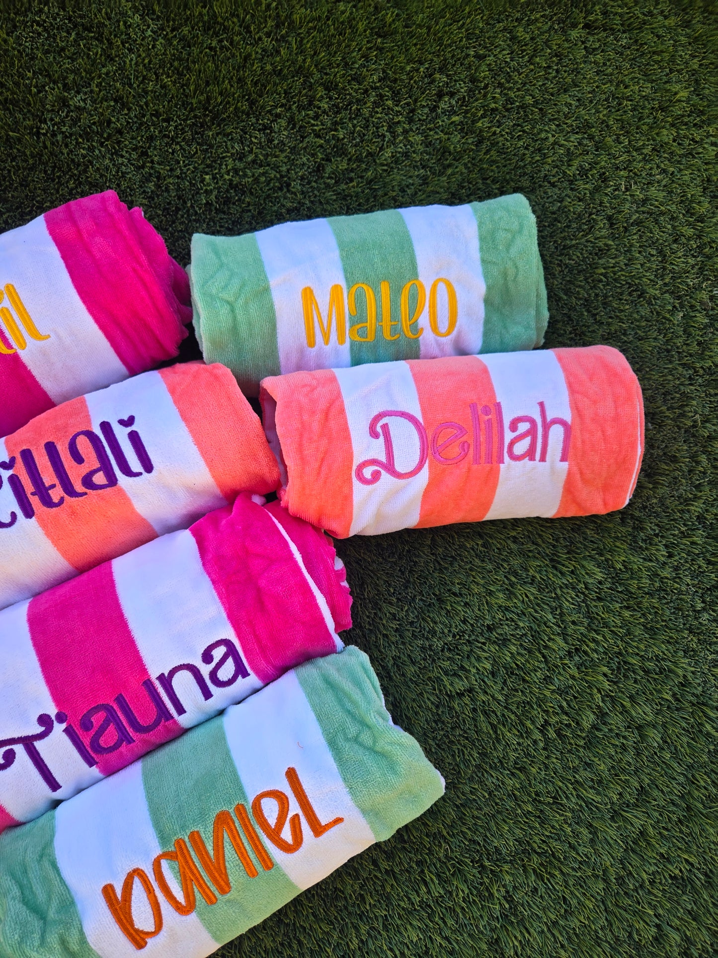 Personalized Embroidered Beach Towels