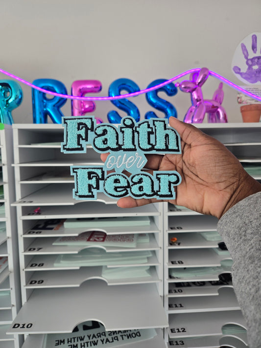 Faith over Fear- Hat Patch