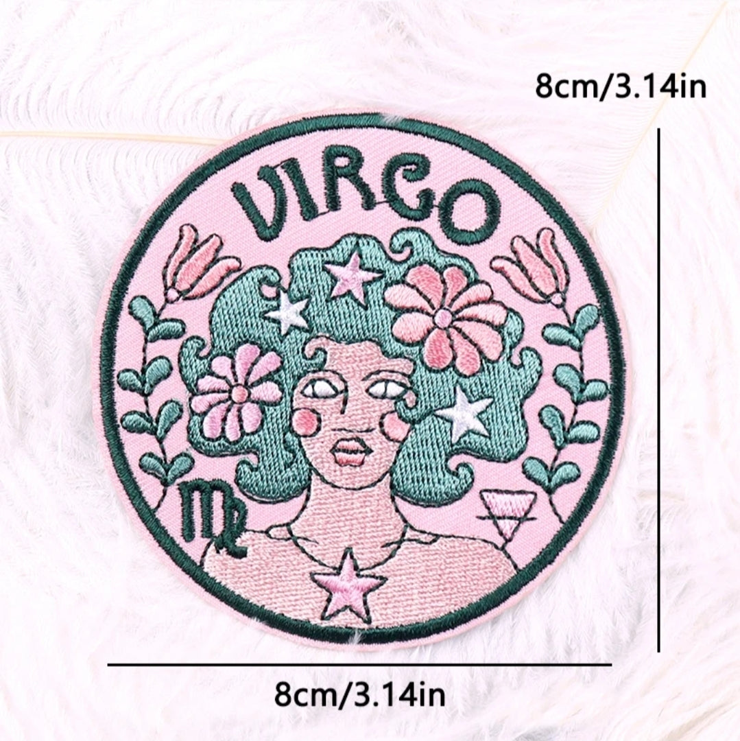 Water Color Zodiac- Hat Patch