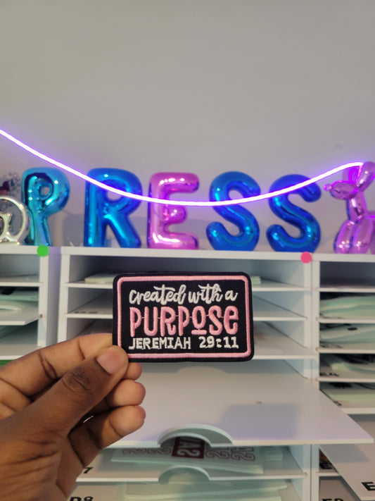 Created with a purpose - Hat Patch