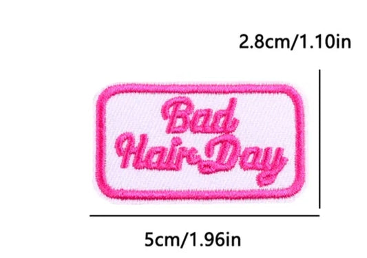 Bad Hair Day Hat Patch