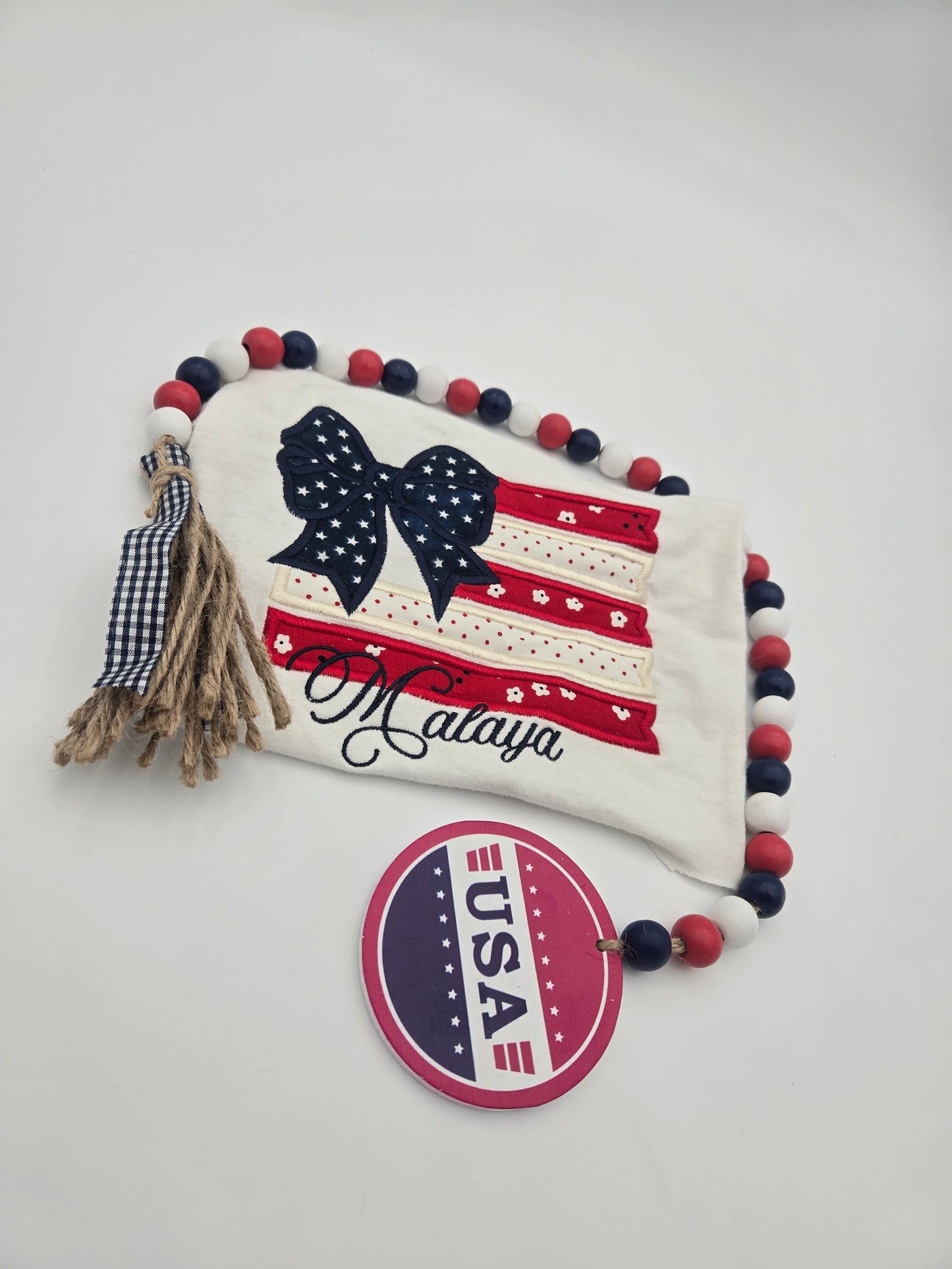 Personalized Embroidered Flag shirt
