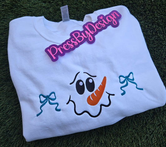 Embroidered Cute Snowman