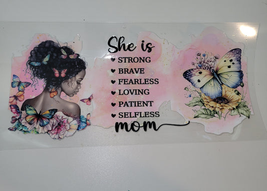 SHE IS MOM UVDTF WRAP