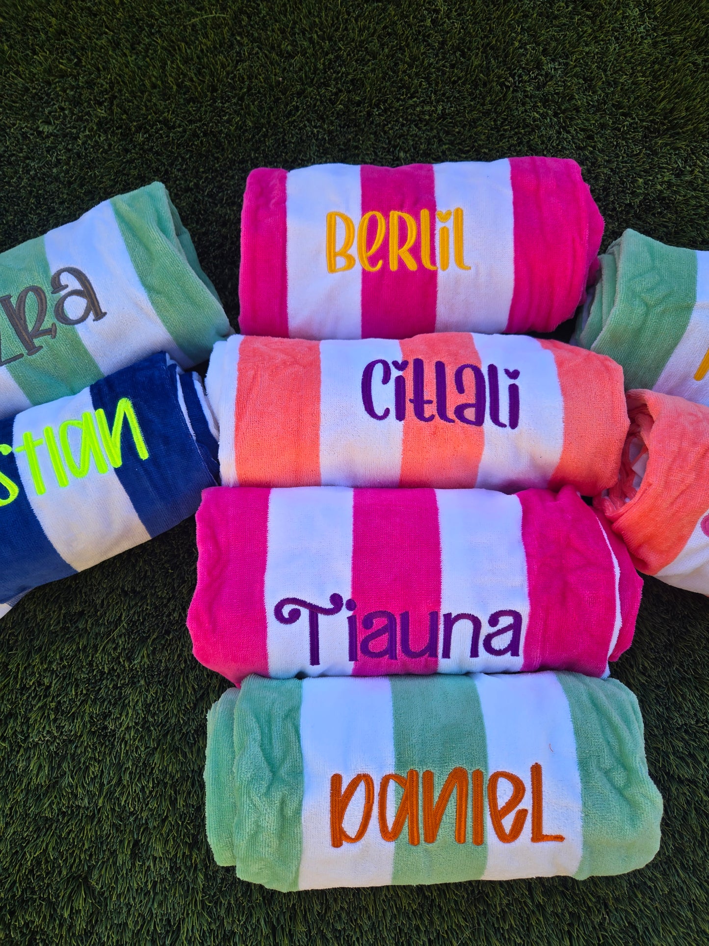 Personalized Embroidered Beach Towels