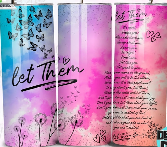 Let Them- 20oz Tumbler Wrap