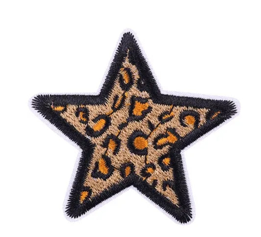 Small Cheetah Star - Hat Patch