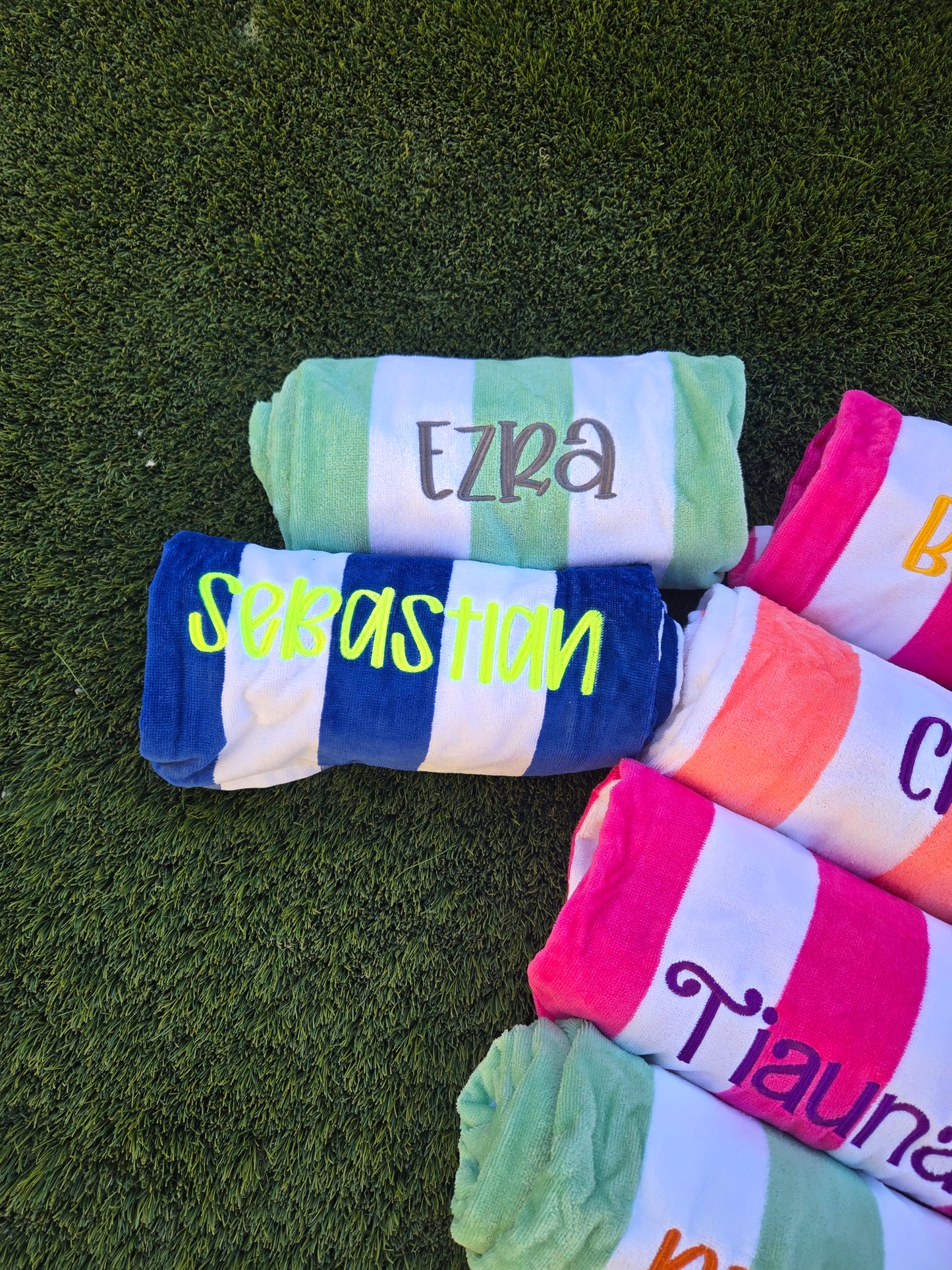 Personalized Embroidered Beach Towels